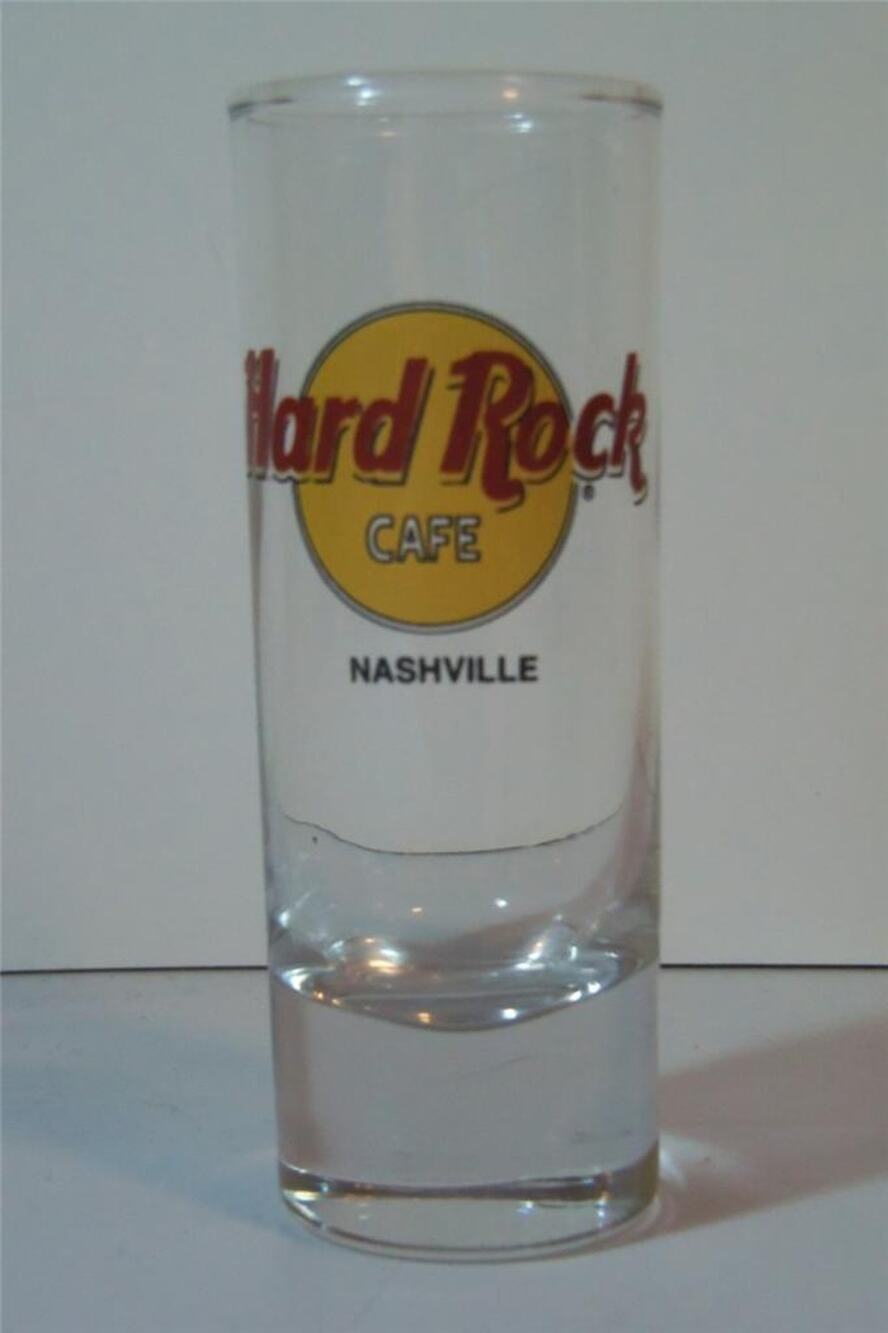 Hard Rock Cafe Nashville Double Shot Glass Barware -071343